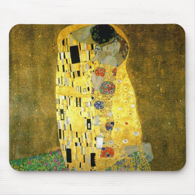 The Kiss ~ Gustav Klimt Mouse Mat (Front)