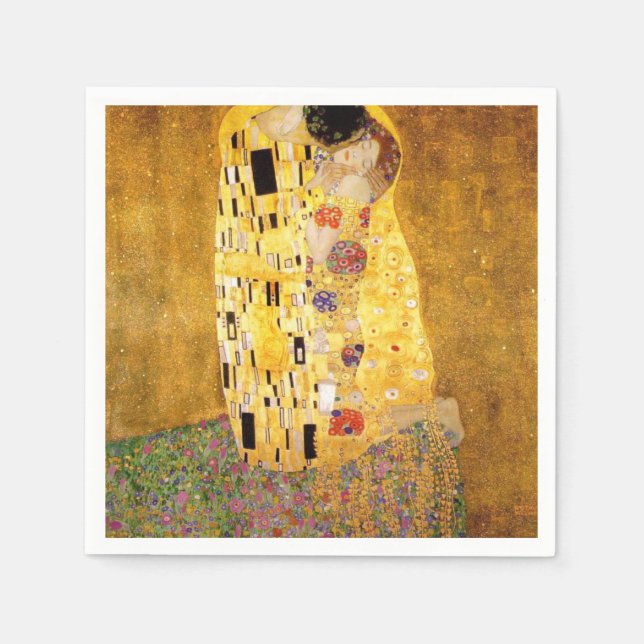 The Kiss Gustav Klimt Napkin (Front)