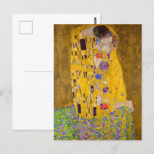 The Kiss   Gustav Klimt   Postcard