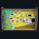 The Kiss, Gustav Klimt Serving Tray<br><div class="desc">Gustav Klimt (July 14, 1862 – February 6, 1918) was an Austrian symbolist painter and one of the most prominent members of the Vienna Secession movement. Klimt is noted for his paintings, murals, sketches, and other objets d'art. In addition to his figurative works, which include allegories and portraits, he painted...</div>