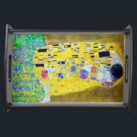 The Kiss, Gustav Klimt Serving Tray<br><div class="desc">Gustav Klimt (July 14, 1862 – February 6, 1918) was an Austrian symbolist painter and one of the most prominent members of the Vienna Secession movement. Klimt is noted for his paintings, murals, sketches, and other objets d'art. In addition to his figurative works, which include allegories and portraits, he painted...</div>
