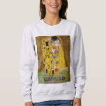 The Kiss - Gustav Klimt  Sweatshirt<br><div class="desc">Gustav Klimt,  austrian Symbolist painter realised the Kiss between 1907-08 during his « Golden Period ». Klimt’s masterpiece Kiss is an oil painting with added silver and gold leaf,  considered as his most popular work and inspired by his relation with a loved one.</div>