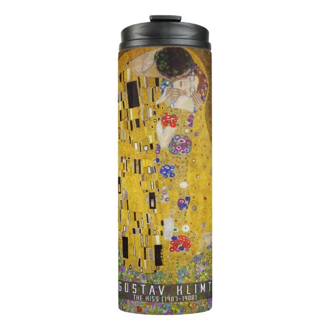 The Kiss - Gustav Klimt  Thermal Tumbler (Front)
