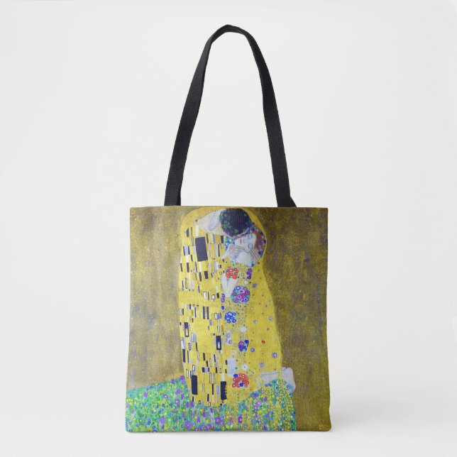 The Kiss, Gustav Klimt Tote Bag (Front)