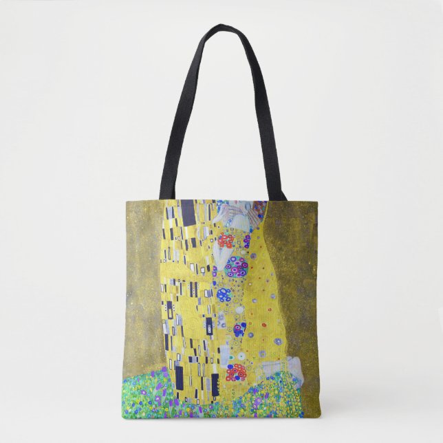 The Kiss, Gustav Klimt Tote Bag (Front)