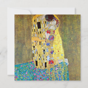 The Kiss Gustav Klimt, Victorian Art Bridal Shower Invitation