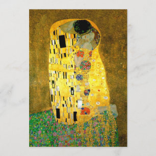 The Kiss Gustav Klimt Wedding   Invitation
