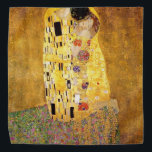 The Kiss High Resolution Gustav Klimt Bandana<br><div class="desc">The Kiss High Resolution Gustav Klimt</div>