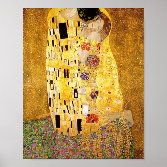 The Kiss High Resolution Gustav Klimt Poster (Front)