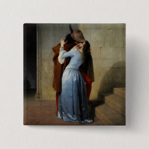 The Kiss / Il Bacio art button