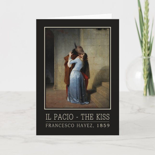 The Kiss / Il Bacio greeting card (Front)