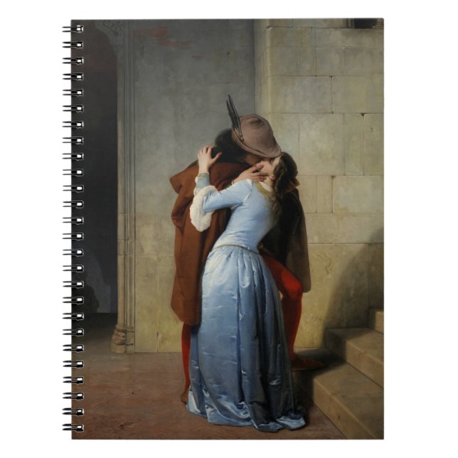 The Kiss In Blue Satin  Francesco Hayez 1859 Notebook (Front)