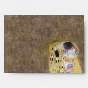 The Kiss Klimt Golden Anniversary Wedding Envelope