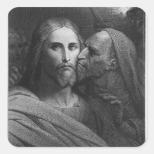 The Kiss of Judas 2 Square Sticker