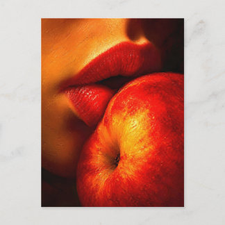 The Kiss of Nectarine – An Intimate Portrait Holiday Postcard