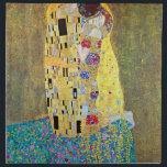 The Kiss (original Der Kuss) by Gustav Klimt Napkin<br><div class="desc">The Kiss (1907-1908). Artist: Gustav Klimt (1862-1918). The Kiss (original Der Kuss) is probably Gustav Klimt's most famous work. He began work on it in 1907 and it is the highpoint of his so-called 'Golden Period'. The Kiss is a vintage Victorian Era Symbolism fine art love and romance painting featuring...</div>
