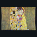 The Kiss (original Der Kuss) by Gustav Klimt Placemat<br><div class="desc">The Kiss (1907-1908). Artist: Gustav Klimt (1862-1918). The Kiss (original Der Kuss) is probably Gustav Klimt's most famous work. He began work on it in 1907 and it is the highpoint of his so-called 'Golden Period'. The Kiss is a vintage Victorian Era Symbolism fine art love and romance painting featuring...</div>