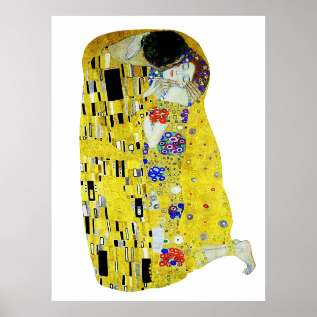 The Kiss painting by Gustav Klimt Poster (Front)