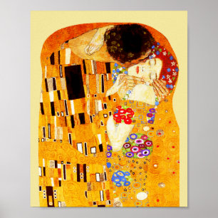 The Kiss painting by Gustav Klimt Poster