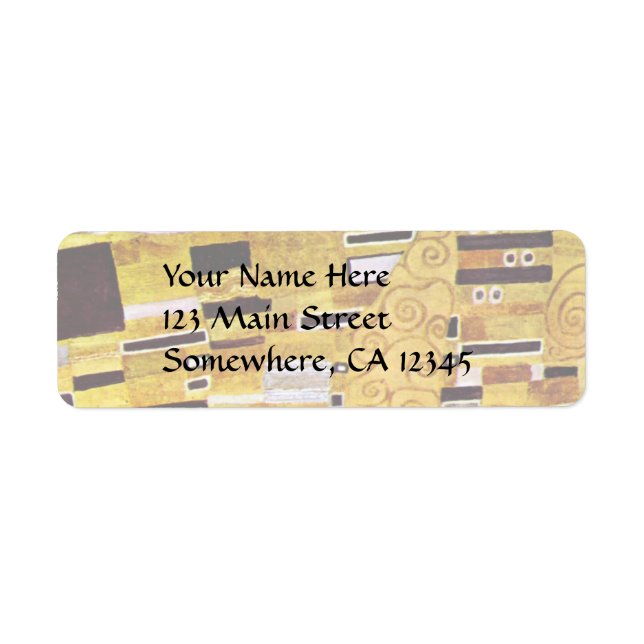 The Kiss Pattern by Gustav Klimt, Art Nouveau (Front)