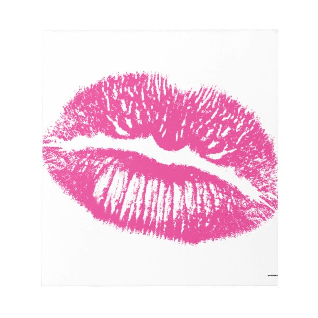 The Kiss, Pink Lips Notepad (Front)
