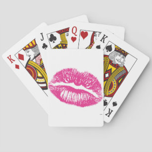The Kiss, Pink Lips Playing Cards