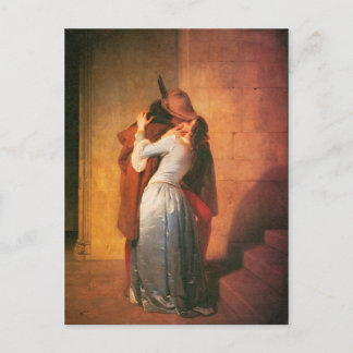 The Kiss Postcard by Francesco Hayez