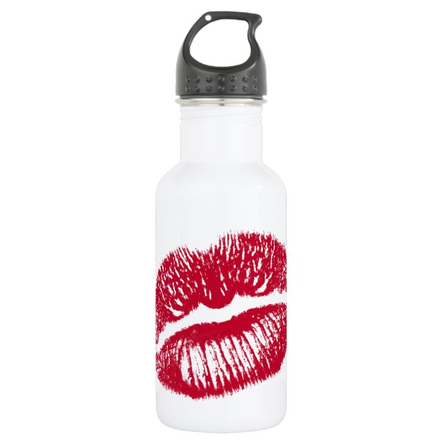 The Kiss, Red Lips 532 Ml Water Bottle (Front)