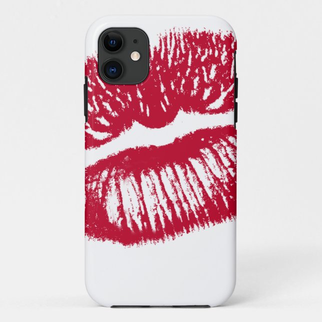 The Kiss, Red Lips Case-Mate iPhone Case (Back)