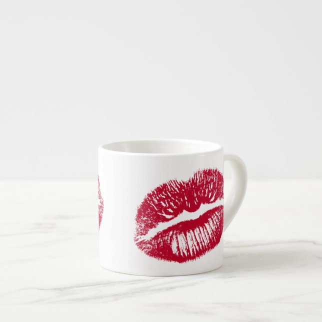 The Kiss, Red Lips Espresso Cup (Front Right)