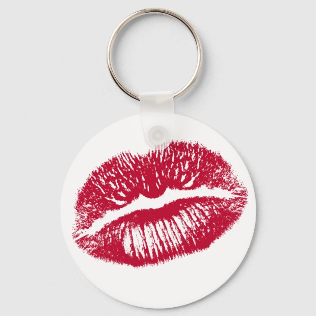 The Kiss, Red Lips Key Ring (Front)