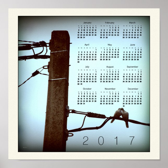 THE KISS square Calendar Poster 2017 (Front)