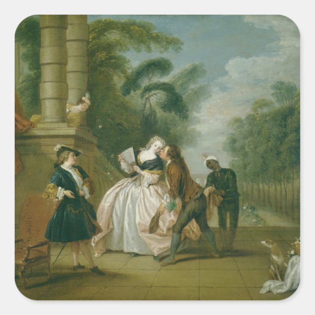 The Kiss Square Sticker (Front)