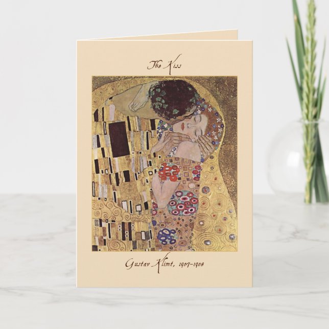 The Kiss Valentine's Card by Gustav Klimt 1907-08 (Front)