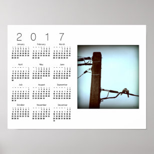 THE KISS White Calendar Poster 2017