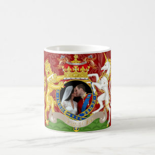 The kiss, Will+Kate wedding, DIY colour!! Coffee Mug