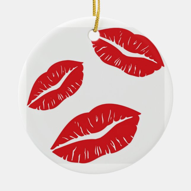 THE "KISSES GALORE" CHRISTMAS ORNAMENT (Front)