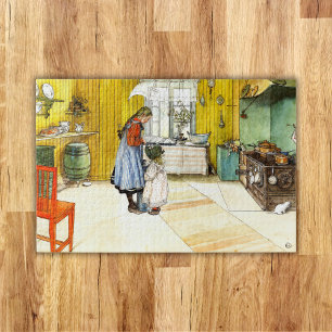 The Kitchen Carl Larsson Vintage Swedish Fine Art Jigsaw Puzzle