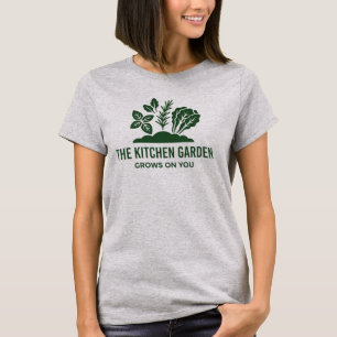The Kitchen Garden Grows On You Minimalist Herb T-Shirt