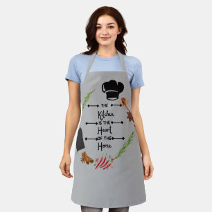the kitchen is the heart of the home apron