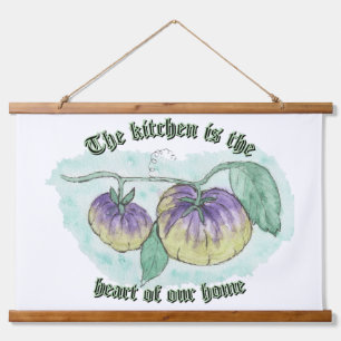 The kitchen is the heart of the home hanging tapestry