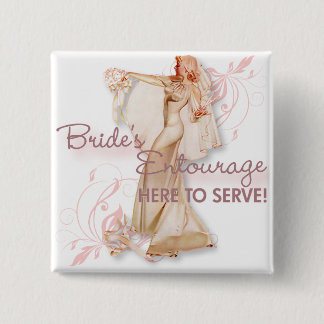 The Kitsch Bitsch : Bride's Entourage! 15 Cm Square Badge