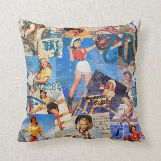 The Kitsch Bitsch : Cowgirl Pin-Ups No.1 & No. 2 Cushion