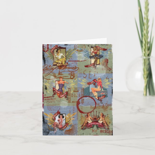 The Kitsch Bitsch:Destroyed Kitsch Bitsch Pin-Ups Card (Front)