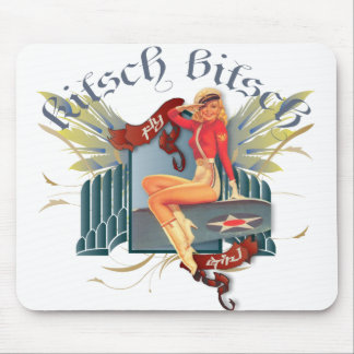 The Kitsch Bitsch : Fly Girl Tattoo Pin-Up Mouse Mat