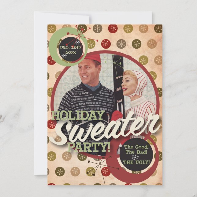The Kitsch Bitsch : Holiday Sweater Party! Invitation (Front)