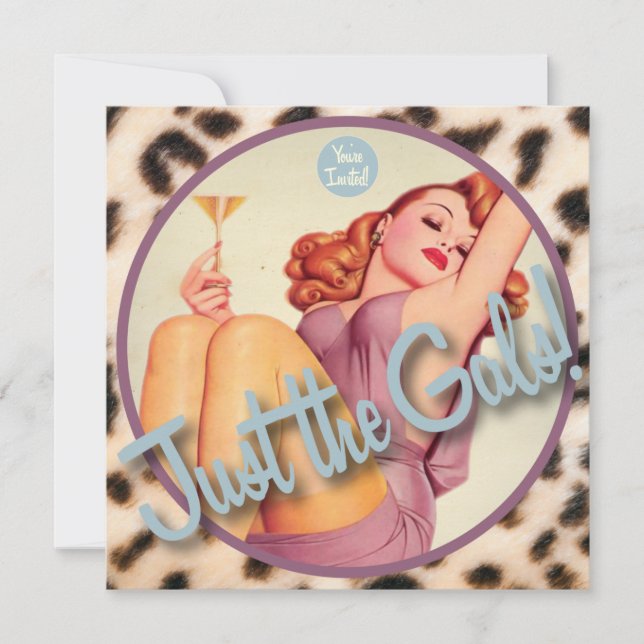 The Kitsch Bitsch : Just The Gals! Invitation (Front)