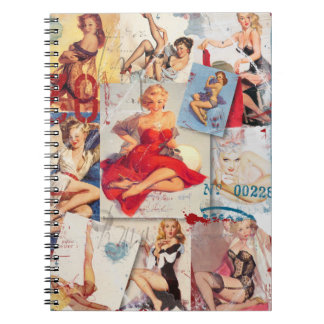 The Kitsch Bitsch : Love Pin-Up Collage 2 Notebook