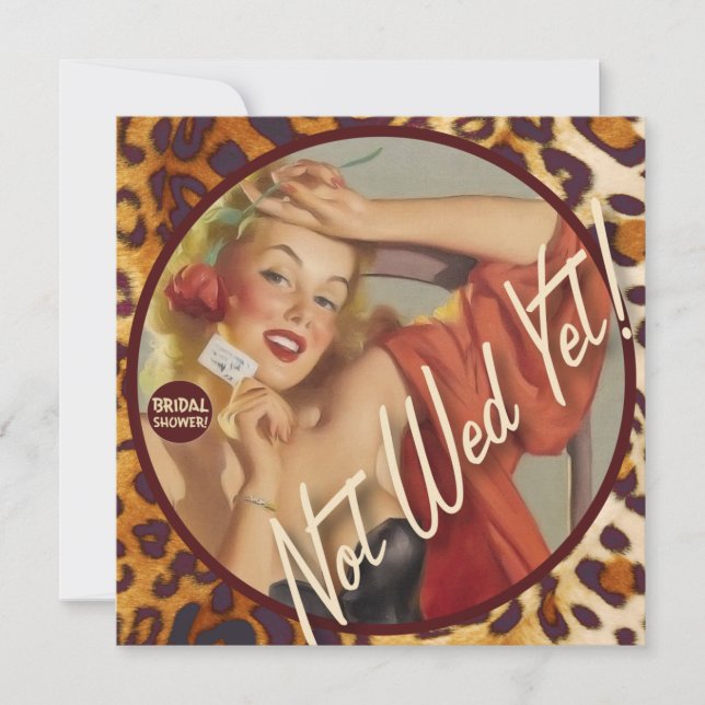The Kitsch Bitsch : Not Wed Yet! Invitation (Front)
