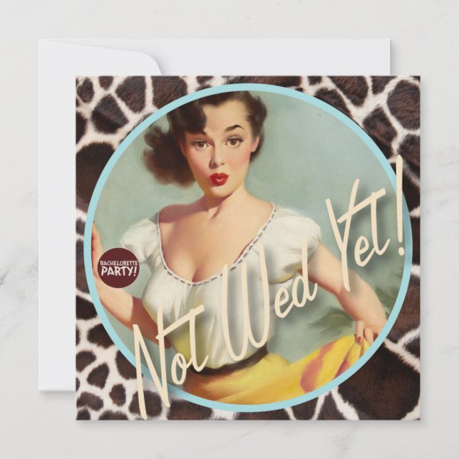 The Kitsch Bitsch : Not Wed Yet! Invitation (Front)